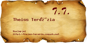 Theiss Terézia névjegykártya